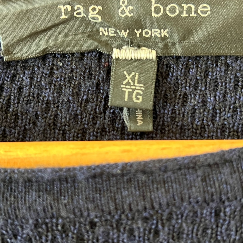 Rag & Bone Men's Crewneck Sweater - Navy